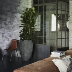 Capi Europe - Vaas Elegant Deluxe Rib NL - 40x60 - Antraciet - Voor Binnen En Buiten - KOFZ1131 -Buitentuinwinkel 1200x1200 1159