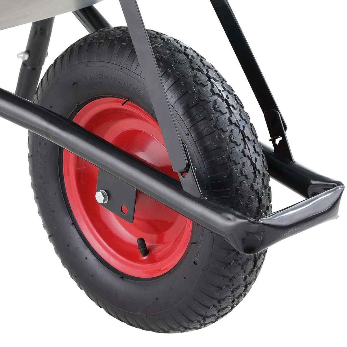 Gardebruk Kruiwagen 100L - Luchtband - 250kg Draagkracht Zilver 13 Gardebruk Kruiwagen 100L - Luchtband - 250kg Draagkracht Zilver - Afbeelding 11