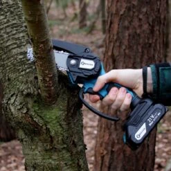 NovarGarden® Mini Kettingzaag NG1 - Met 2x Accu - Takkenzaag - Snoeizaag - Electrisch - Handzaag - Boomzaag - 21V -Buitentuinwinkel 1200x1200 1234