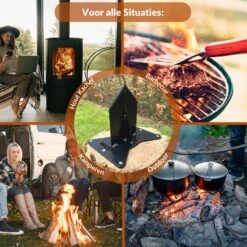 Miseru Houtklover – Geen Bijl Nodig – No Axe - Houtsplijter – Houtkliever – HANDMADE In Holland - Houtklover Voor Aanmaakhout – Metaal -Buitentuinwinkel 1200x1200 1367