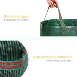 Goliving Tuinafvalzak - Set Van 2- Tuinafvalzakken Opvouwbaar - Tuinzak - Tuinafvalemmer - 2x 280 Liter - Groen -Buitentuinwinkel 1200x1200 1455