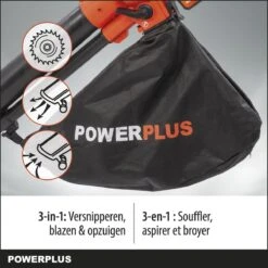 Powerplus Dual Power POWDPG75270 Bladblazer - Bladzuiger En -versnipperaar - Brushless - Blazen - Zuigen - Versnipperen - Excl. Accu En Lader - Incl. Opvangzak 45L -Buitentuinwinkel 1200x1200 1610
