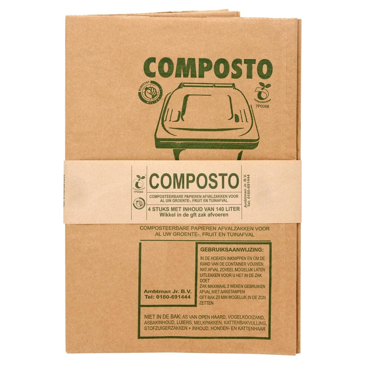 Composto GFT 140L Containerzak Set à 40 Stuks 3 Composto GFT 140L Containerzak Set à 40 Stuks