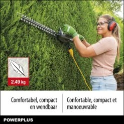 Powerplus POWEG40100 Elektrische Heggenschaar - 550W - Snoeien En Knippen - Zwaardlengte 560mm - Mesafstand 16mm - Haagschaar Voor Tuinonderhoud -Buitentuinwinkel 1200x1200 1768