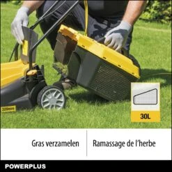 Powerplus POWXG6212T Elektrische Grasmaaier - Grasmachine Voor Kleine En Middelgrote Tuin - 1300W - Maaibreedte 320mm - Verstelbare Maaihoogte - 30L Opvangbak - Incl. Grastrimmer 250W -Buitentuinwinkel 1200x1200 1818