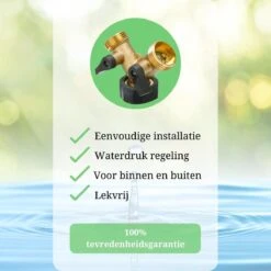 Y Stuk Kraan - Kraan Splitter - Waterverdeler - Buitenkraan - Waterverdeler 2 Weg – Messing - Afzonderlijk Af Te Sluiten -Buitentuinwinkel 1200x1200 184