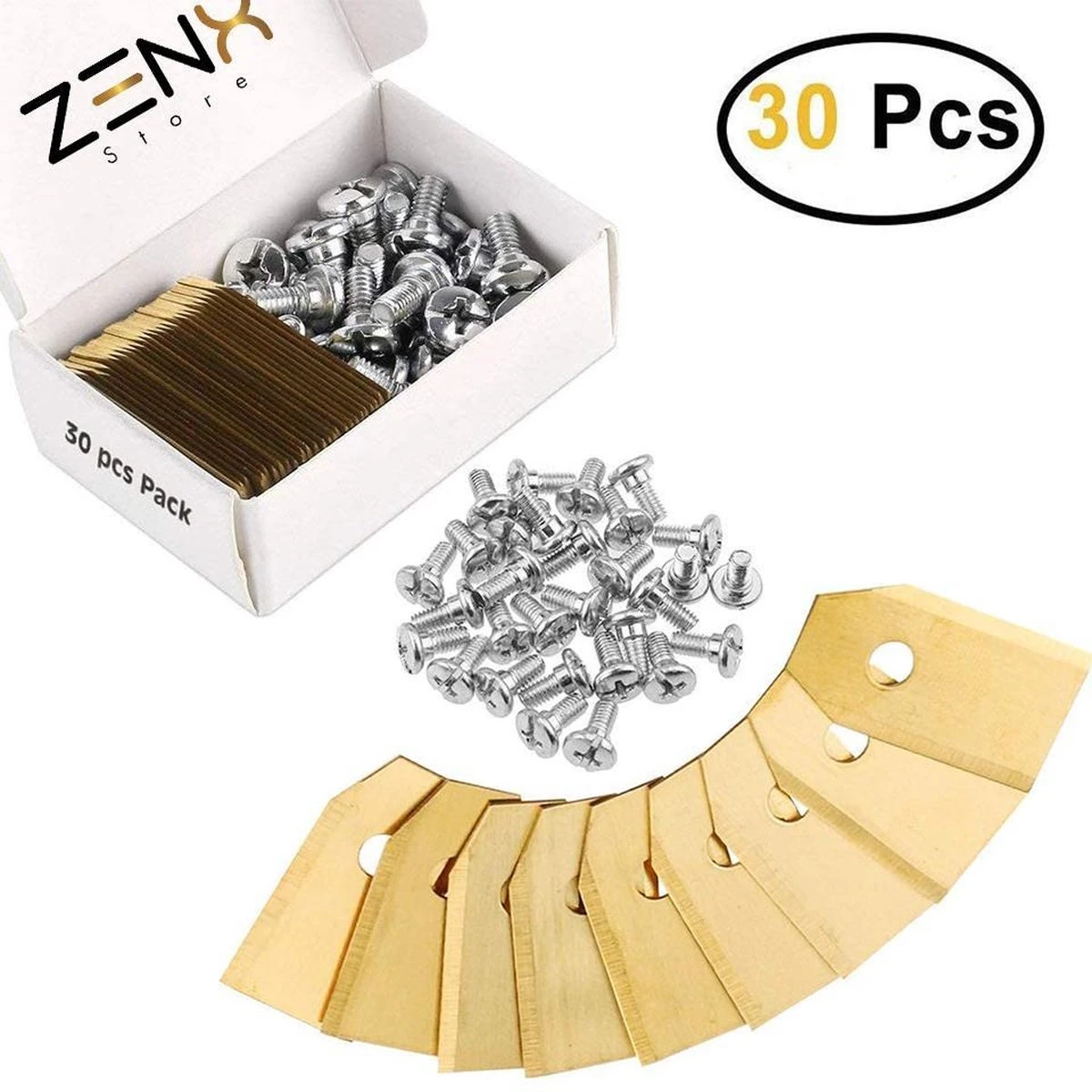 Titanium Robot Grasmaaier Mesjes Voor Husqvarna Automower, Gardena Robotmaaiers 5 Titanium Robot Grasmaaier Mesjes Voor Husqvarna Automower, Gardena Robotmaaiers - Afbeelding 3