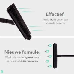 CLEANLY® Rubberen Bezem Met Vloerwisser - Kappersbezem - Zachte Bezem Binnen & Buiten - Vloertrekker Met Steel - 68-150 Cm -Buitentuinwinkel 1200x1200 1897