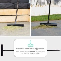 CLEANLY® Rubberen Bezem Met Vloerwisser - Kappersbezem - Zachte Bezem Binnen & Buiten - Vloertrekker Met Steel - 68-150 Cm -Buitentuinwinkel 1200x1200 1899