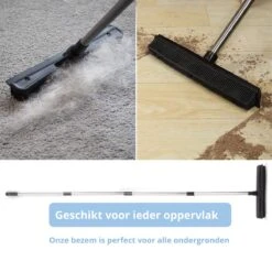 2 In 1 Rubberen Bezem – Bezem Binnen & Buiten – Vloerwisser Met Steel - Met Huisdierhaar Verwijderaar - Vloertrekker – Veger - Extra Lang 160cm -Buitentuinwinkel 1200x1200 1913