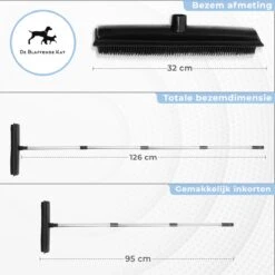 2 In 1 Rubberen Bezem – Bezem Binnen & Buiten – Vloerwisser Met Steel - Met Huisdierhaar Verwijderaar - Vloertrekker – Veger - Extra Lang 160cm -Buitentuinwinkel 1200x1200 1918