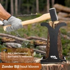 Miseru Houtklover – Zonder Bijl – No Axe – HANDMADE In Holland Houtsplijter – Houtkliever – Houtklover Voor Aanmaakhout – Ook Voor Stammen - Metaal -Buitentuinwinkel 1200x1200 1981