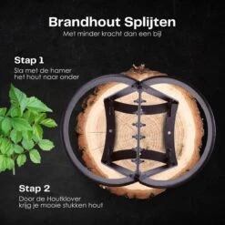 Flowkey® Houtklover - Houtsplijter Bijl - Houtkliever Kloofwig Gietijzer - Voor Hout & Aanmaakhout - Inclusief Gratis Hamer -Buitentuinwinkel 1200x1200 2000