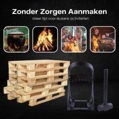 Flowkey® Houtklover - Houtsplijter Bijl - Houtkliever Kloofwig Gietijzer - Voor Hout & Aanmaakhout - Inclusief Gratis Hamer -Buitentuinwinkel 1200x1200 2003