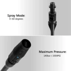 Merkloos 140 Bar Hogedrukspuitlans - Hogedrukreiniger Kärcher-opzetstuk - Verstelbare Sproeikop Voor Karcher Hogedrukreiniger - Accessoire Voor Karcher K1 K2 K3 K4 K5 K6 K7 -Buitentuinwinkel 1200x1200 2099