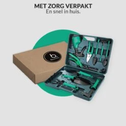 Tuinierset 10 Delig Met Complete Gereedschapskoffer Set Inclusief Tuinschaar, Handschep, Handhark, Plantenspuit, Haakvormige Voegenkrabber, Bloemenschepje, Bloemenschaar, Grasschaar En Heggenschaar 18 Tuinierset 10 Delig Met Complete Gereedschapskoffer Set Inclusief Tuinschaar, Handschep, Handhark, Plantenspuit, Haakvormige Voegenkrabber, Bloemenschepje, Bloemenschaar, Grasschaar En Heggenschaar -Buitentuinwinkel 1200x1200 2119