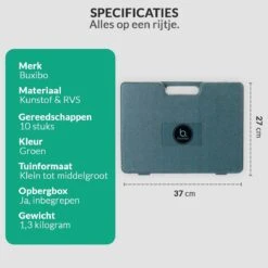 Tuinierset 10 Delig Met Complete Gereedschapskoffer Set Inclusief Tuinschaar, Handschep, Handhark, Plantenspuit, Haakvormige Voegenkrabber, Bloemenschepje, Bloemenschaar, Grasschaar En Heggenschaar 19 Tuinierset 10 Delig Met Complete Gereedschapskoffer Set Inclusief Tuinschaar, Handschep, Handhark, Plantenspuit, Haakvormige Voegenkrabber, Bloemenschepje, Bloemenschaar, Grasschaar En Heggenschaar -Buitentuinwinkel 1200x1200 2120