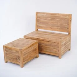 Kleine Teakhouten Tuinbank Met Opbergruimte - 100 X 60 X 90 Cm - Duurzaam Teakhout - Blijft Strak En Mooi - Sterke Constructie Om Lang Mee Te Gaan -Buitentuinwinkel 1200x1200 2187