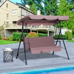 Outsunny Hollywoodschommel 3-zits Tuinschommel Schommelbank Met Dak 3 Kleuren 84A-054 -Buitentuinwinkel 1200x1200 2191