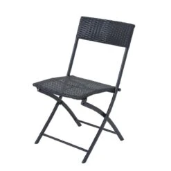 Merkloos 3-delige Bistroset Poly Rattan - Inklapbaar - Balkon Tuinmeubelset - Zwart -Buitentuinwinkel 1200x1200 2207