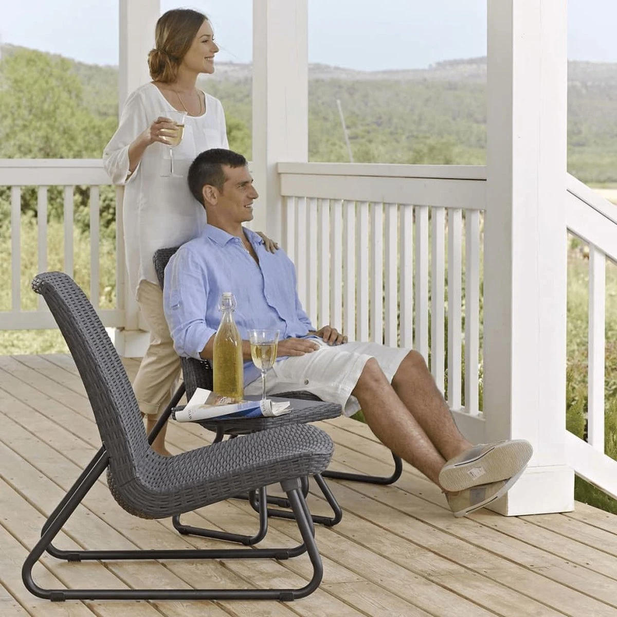 Keter Rio Balkonset - 3 Delig - Grafiet 15 Keter Rio Balkonset - 3 Delig - Grafiet - Afbeelding 13