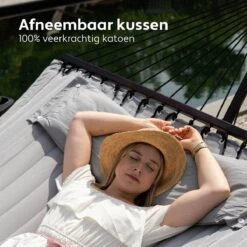 Vita5 Hangmat Met Standaard En Spreidstok – 2 Persoons – Incl. Bekerhouder - Afneembaar Kussen – Uv-bestendig – Lichtgrijs 19 Vita5 Hangmat Met Standaard En Spreidstok – 2 Persoons – Incl. Bekerhouder - Afneembaar Kussen – Uv-bestendig – Lichtgrijs -Buitentuinwinkel 1200x1200 2228