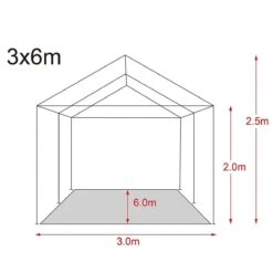 MaxxGarden Partytent - Paviljoen - 3x6m - Incl. Zijwanden - Waterdicht - Wit -Buitentuinwinkel 1200x1200 2237
