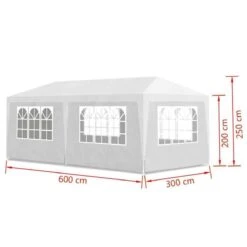 MaxxGarden Partytent - Paviljoen - 3x6m - Incl. Zijwanden - Waterdicht - Wit -Buitentuinwinkel 1200x1200 2242