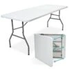 LifeGoods Klaptafel - Inklapbaar - 70x180cm - Verstelbare Vouwtafel - Weerbestendig - Wit -Buitentuinwinkel 1200x1200 2307