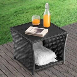 Casaria Polyrattan Bijzettafel - WPC Tafelblad 45x45x40cm – Zwart 19 Casaria Polyrattan Bijzettafel - WPC Tafelblad 45x45x40cm – Zwart -Buitentuinwinkel 1200x1200 2337
