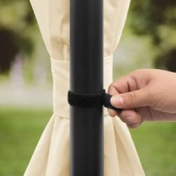 Tuinpaviljoen 3x3 M Waterdicht Paviljoen Met 4 Zijwanden Tuintent Ca. 180 G/m² Dakzeil In Crème Partytent -Buitentuinwinkel 1200x1200 2342