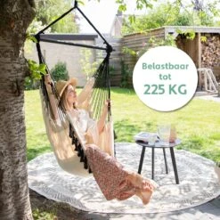 Vita5 XXL Hangstoel | Binnen&Buiten Hangnest | Incl. 2 Kussens En Boekenvak | Volwassenen&Kinderen | Hangmatstoel Tot 225kg | Beige 17 Vita5 XXL Hangstoel | Binnen&Buiten Hangnest | Incl. 2 Kussens En Boekenvak | Volwassenen&Kinderen | Hangmatstoel Tot 225kg | Beige -Buitentuinwinkel 1200x1200 2383