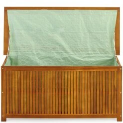 Casaria Opbergbox Acacia Hout – Weerbestendig 115cm - Bruin -Buitentuinwinkel 1200x1200 2395
