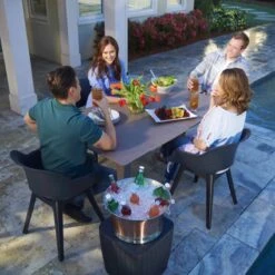 Allibert Akola Tuinstoelen - 2 Stuks -56,5x55x80cm - Donkergrijs -Buitentuinwinkel 1200x1200 2428