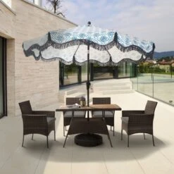 Teamson Home 5-Delig Diningset - Tuinset - Tuinmeubelen - Tafel En 4 Stoelen - Voor Maximaal 4 Personen - Massief Houten Tafelblad - Bruin - 244 X 132 X 84 (cm) 17 Teamson Home 5-Delig Diningset - Tuinset - Tuinmeubelen - Tafel En 4 Stoelen - Voor Maximaal 4 Personen - Massief Houten Tafelblad - Bruin - 244 X 132 X 84 (cm) -Buitentuinwinkel 1200x1200 2437