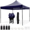 LifeGoods Partytent - 3x3 M - Easy Up - Opvouwbaar - Waterdicht - Draagtas Met Wieltjes - Donkerblauw -Buitentuinwinkel 1200x1200 2489