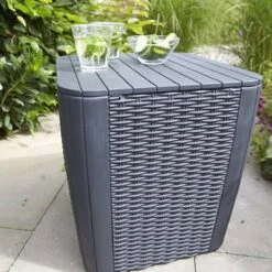 ALLIBERT Keter Luzon Opbergtafel - 39x39x43cm - Donkergrijs -Buitentuinwinkel 1200x1200 2501