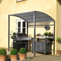 Merkloos Barbecue Overkapping Afm. 233 X 145 Cm Zwart -Buitentuinwinkel 1200x1200 2532