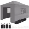 LifeGoods Partytent - 3x4.5 M - Zijwanden - Easy Up - Opvouwbaar - Waterdicht - Draagtas Met Wieltjes - Donkergrijs -Buitentuinwinkel 1200x1200 2592