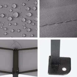 LifeGoods Partytent - 3x4.5 M - Zijwanden - Easy Up - Opvouwbaar - Waterdicht - Draagtas Met Wieltjes - Donkergrijs -Buitentuinwinkel 1200x1200 2598