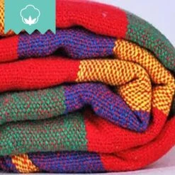 Dubbele Hangmat Rood - 1 Of 2 Persoons - Lig Oppervlak 190x150cm - Lengte 260cm -Buitentuinwinkel 1200x1200 2603