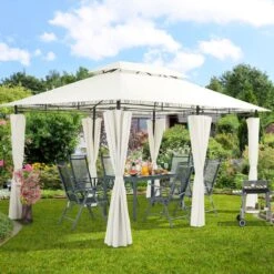 El Jardin - Partytent - 4x3 - Waterdicht Dak - Wanden - Beige Paviljoen 12 El Jardin - Partytent - 4x3 - Waterdicht Dak - Wanden - Beige Paviljoen -Buitentuinwinkel 1200x1200 2634