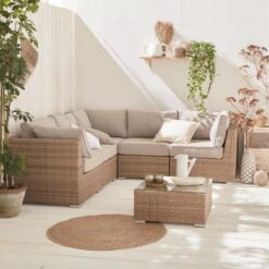 Premium Loungeset - VITTORIA - Rond Wicker– 5 Plaatsen, Naturel/beige 9 Premium Loungeset - VITTORIA - Rond Wicker– 5 Plaatsen, Naturel/beige -Buitentuinwinkel 1200x1200 2653
