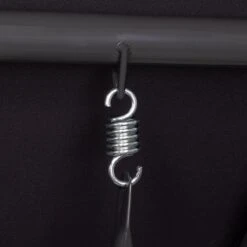 Springos Schommelbank | Linda-Schommel | 3-zits | Waterafstotend | Inclusief 2 Kussens | Verstelbare Luifel | 162 X 200 X 120 Cm | Zwart -Buitentuinwinkel 1200x1200 2669