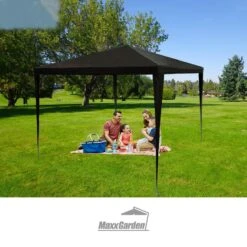 MaxxGarden Partytent - Paviljoen - 3x3 - Waterdicht - Zwart -Buitentuinwinkel 1200x1200 2673