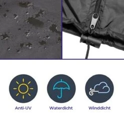 Merkloos Parasolhoes Met Rits En Trekkoord – Beschermhoes Voor Zweefparasol & Staande Parasol – Waterdicht Afdekhoes – Hoes Voor Hangparasol – Inclusief Opberghoes – Zwart - 205 Cm -Buitentuinwinkel 1200x1200 2704