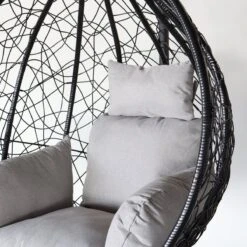 Egg Hangstoel Roundabout Zwart -Buitentuinwinkel 1200x1200 2753