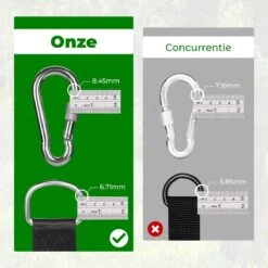 4House Ophang Koord Voor Hangmat, Hangstoel / Schommel - Hangmat Bevestigingsset Inclusief Haken - Karabijnhaak - Hangmat Standaard -Schommelophangset - Hangmat Ophangsysteem -150cm - Tot 1000kg - Boomvriendelijke Hangmat Ophangset - Set Van 2Stuks -Buitentuinwinkel 1200x1200 2762