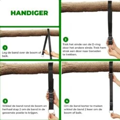 4House Ophang Koord Voor Hangmat, Hangstoel / Schommel - Hangmat Bevestigingsset Inclusief Haken - Karabijnhaak - Hangmat Standaard -Schommelophangset - Hangmat Ophangsysteem -150cm - Tot 1000kg - Boomvriendelijke Hangmat Ophangset - Set Van 2Stuks -Buitentuinwinkel 1200x1200 2763