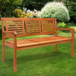 Casaria Tuinbank - FSC®-Gecertificeerd Eucalyptushout - 153cm Bruin -Buitentuinwinkel 1200x1200 2766